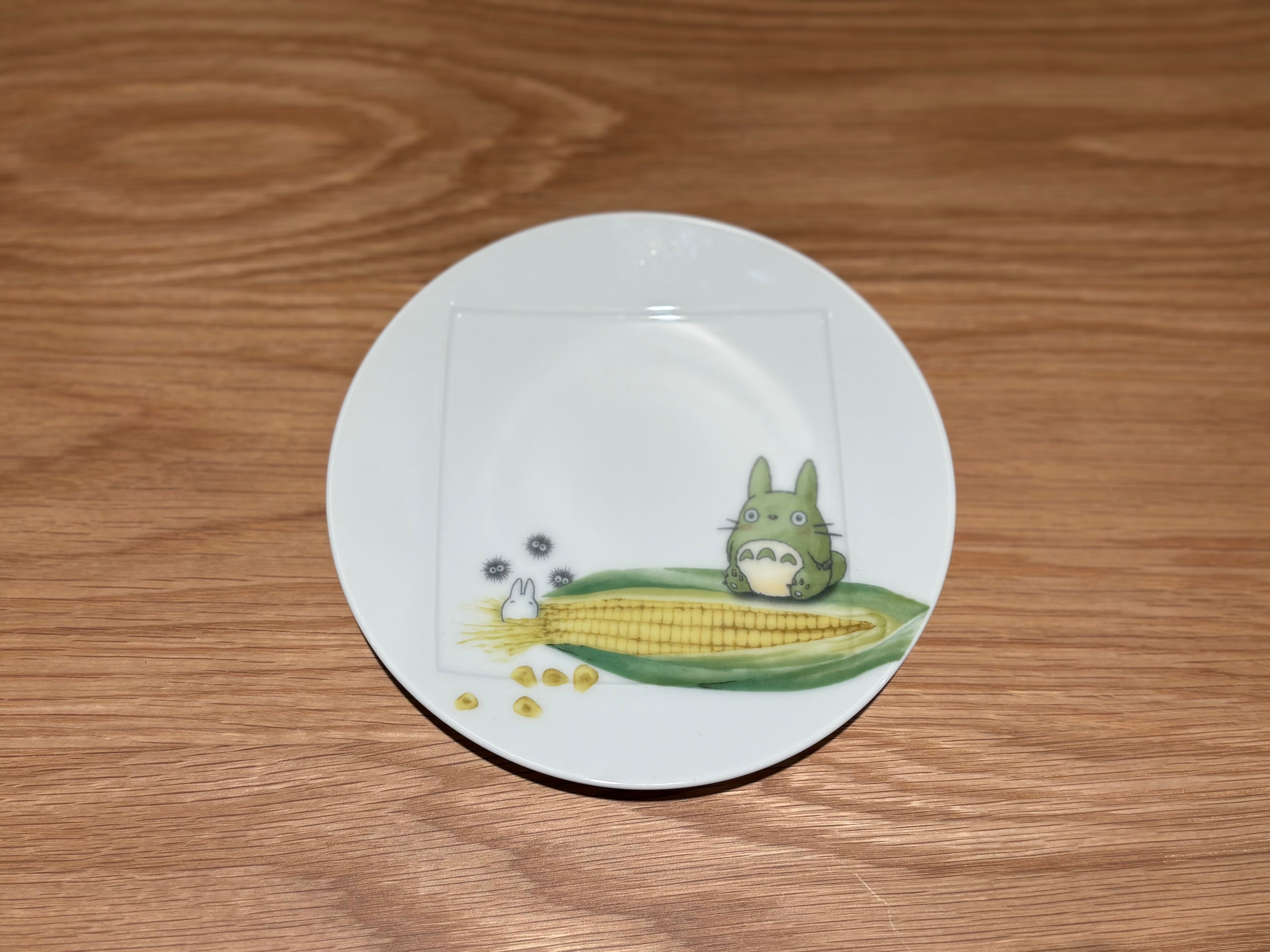 Totoro with corn Plate