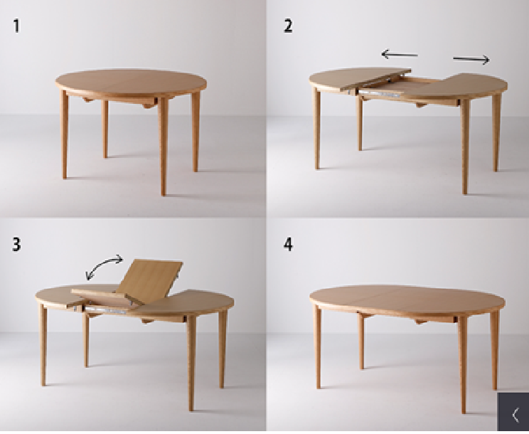Nissin - Round Extendable Table (SOT-810.811.812-R)