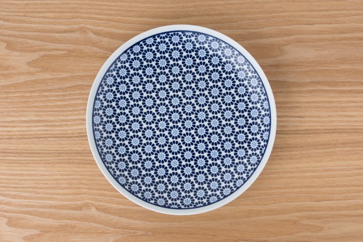 KIHARA - 24cm Plate  Komon Chrysanthemum