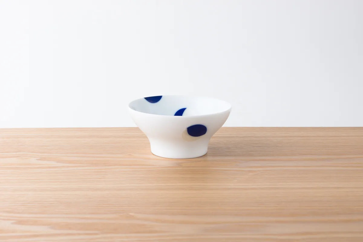 Rice Bowl 2pcs Set Mizutama 飯碗 白磁・水玉 セット