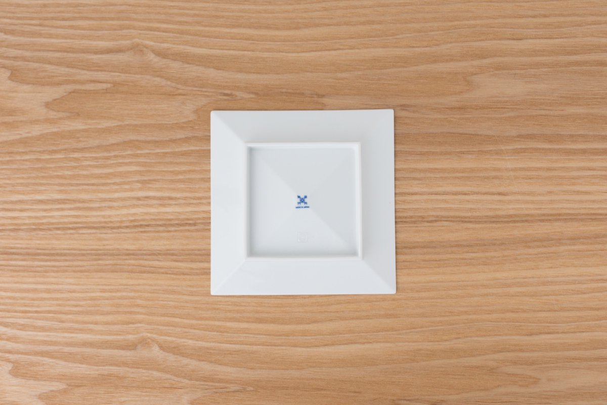 KIHARA - Square Plate 2 pcs Houen White