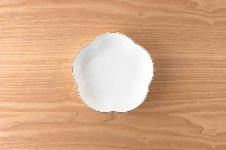 KIHARA - 15cm Flower Shape Plate White/Blue/Pink/Brown