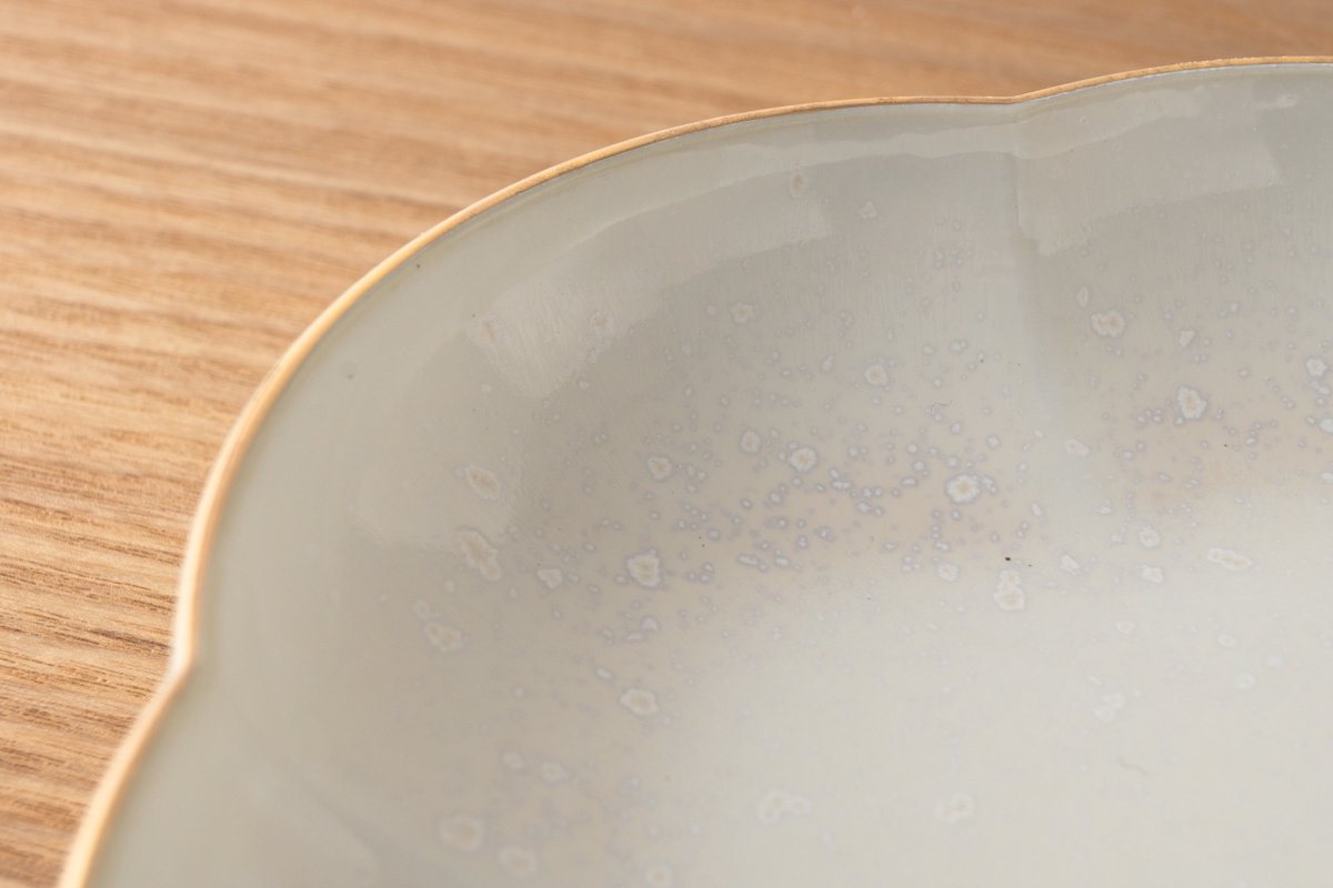 KIHARA - 15cm Flower Shape Plate White/Blue/Pink/Brown