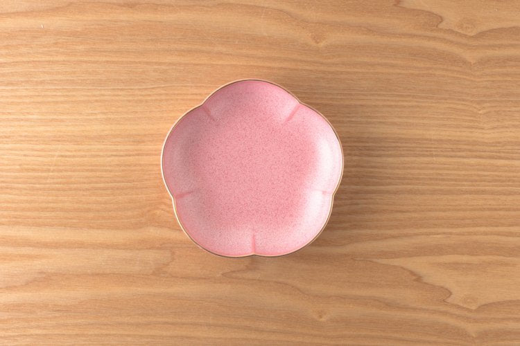 KIHARA - 15cm Flower Shape Plate White/Blue/Pink/Brown