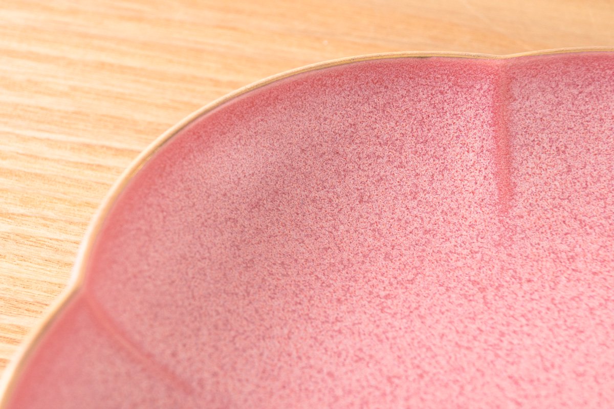 KIHARA - 15cm Flower Shape Plate White/Blue/Pink/Brown