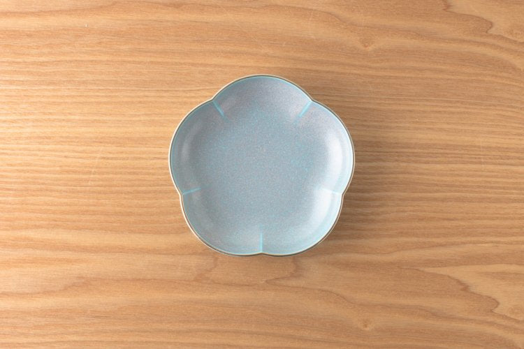 KIHARA - 15cm Flower Shape Plate White/Blue/Pink/Brown