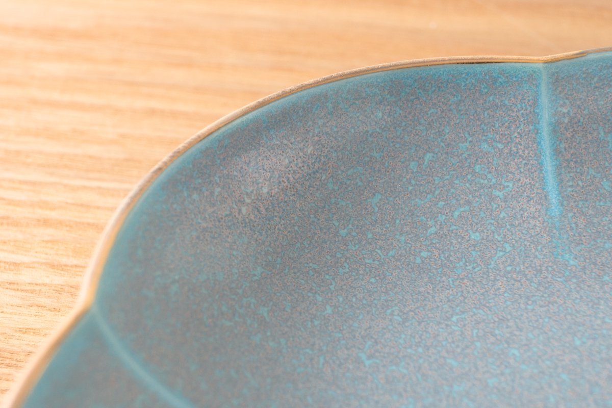 KIHARA - 15cm Flower Shape Plate White/Blue/Pink/Brown