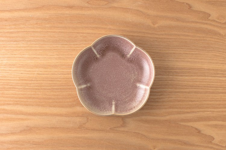 KIHARA - 15cm Flower Shape Plate White/Blue/Pink/Brown