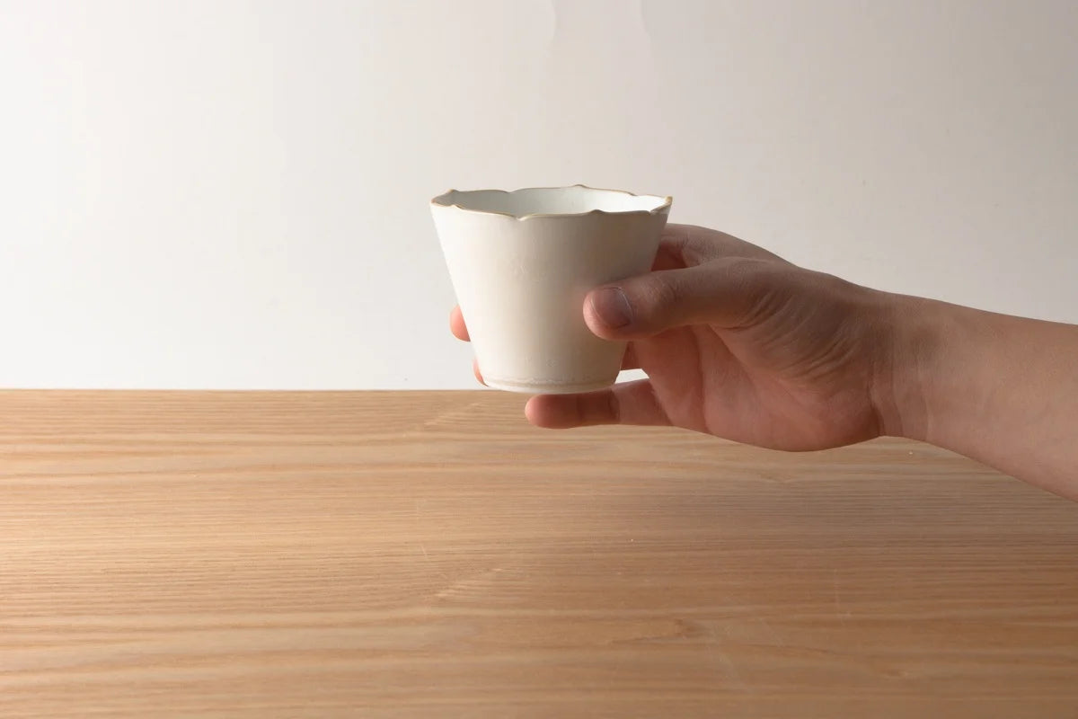 Kihara Soba Choco Flower cup Blue/Brown