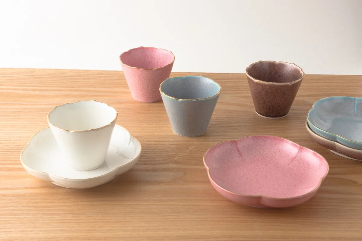 Kihara Soba Choco Flower cup Blue/Brown