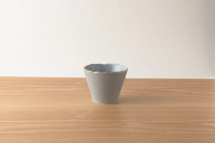 Kihara Soba Choco Flower cup Blue/Brown