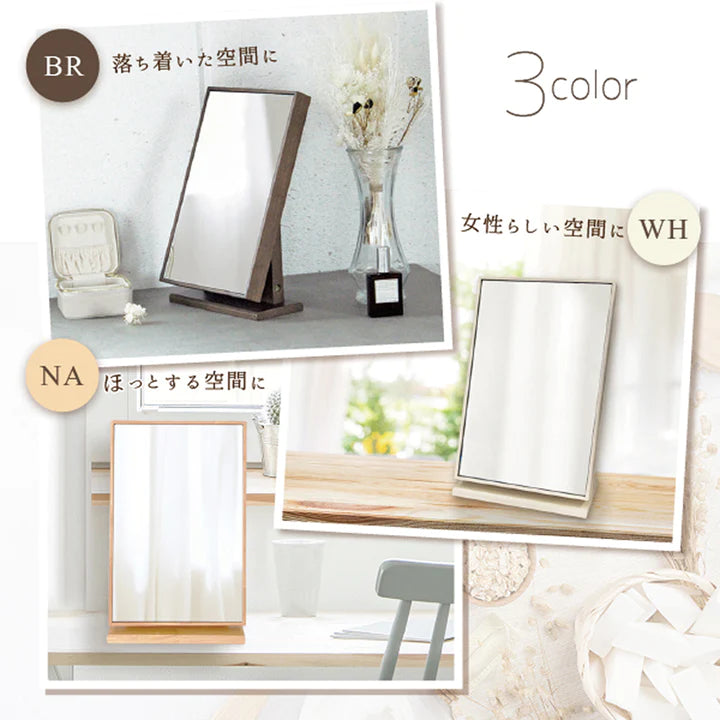塩川光明堂 Shiokawa Koumeido - Slim Frame Desk Mirror