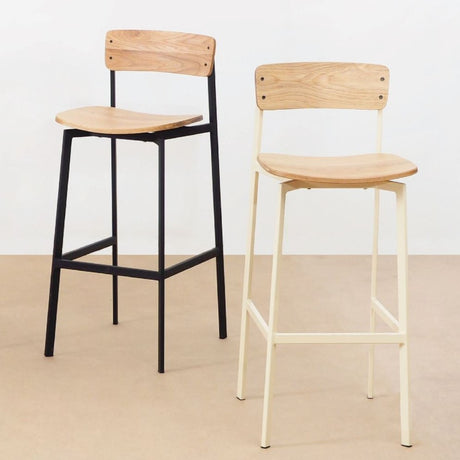 FLO - Angle Stool with Back Rest