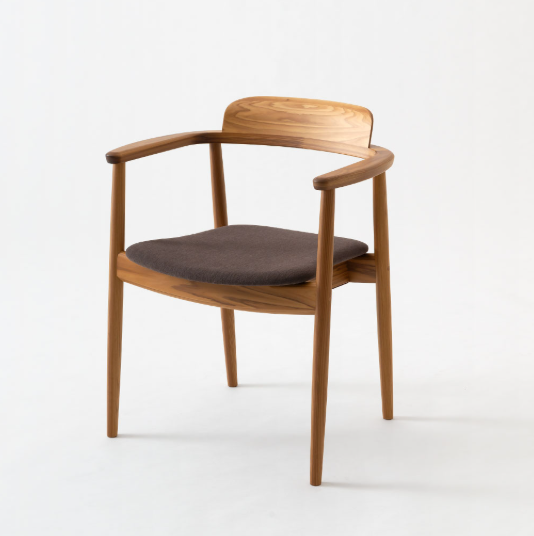 HIDA Sangyo - Contract Collection Chair with Arm (upholstered seat) / Kasane