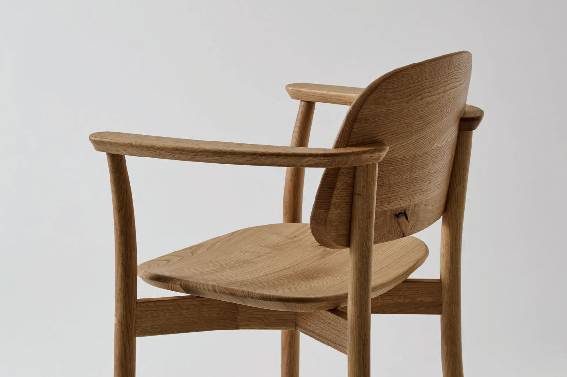 HIDA Sangyo - KEI Chair with Arm (upholstered seat)