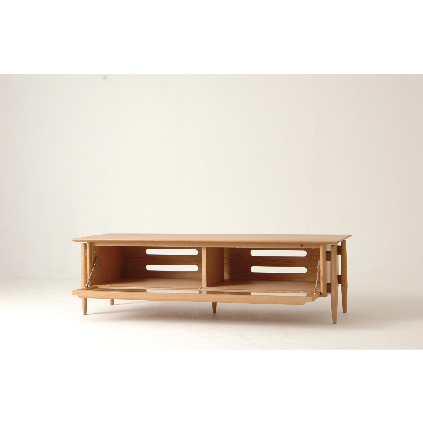 Nissin - White Wood TV Cabinet