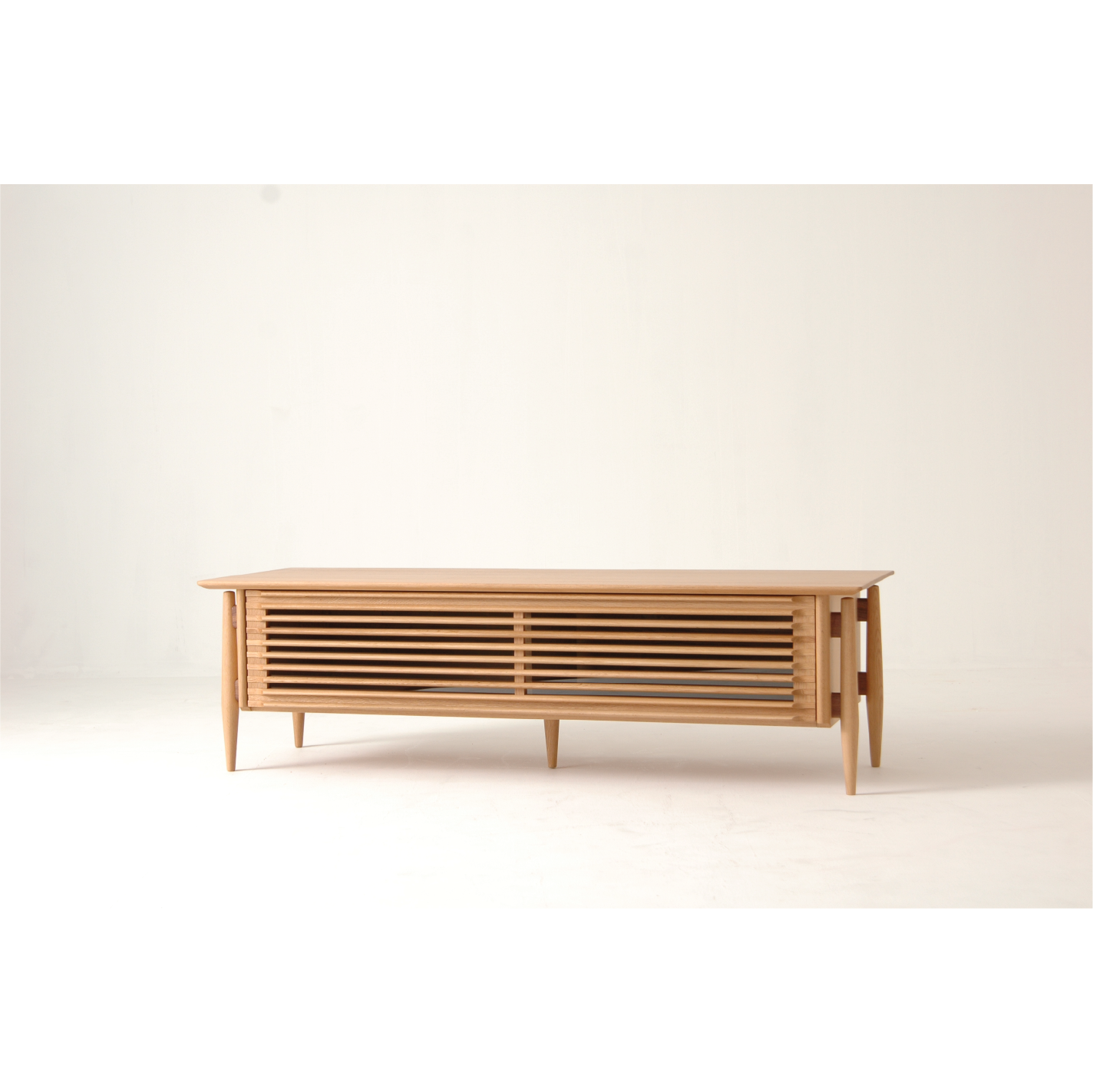 Nissin - White Wood TV Cabinet