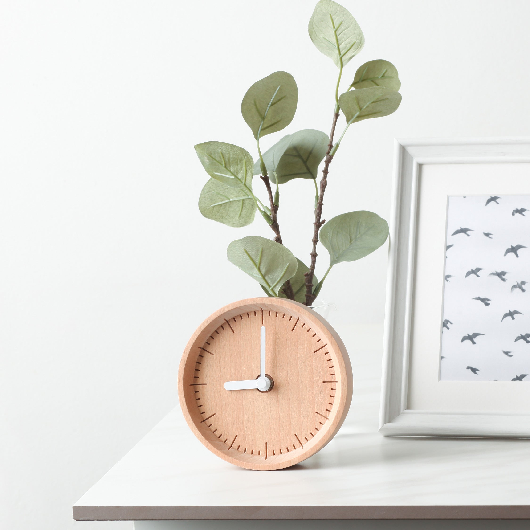 PANA OBJECTS - MILLI Natural B. | White H. Wall Clock