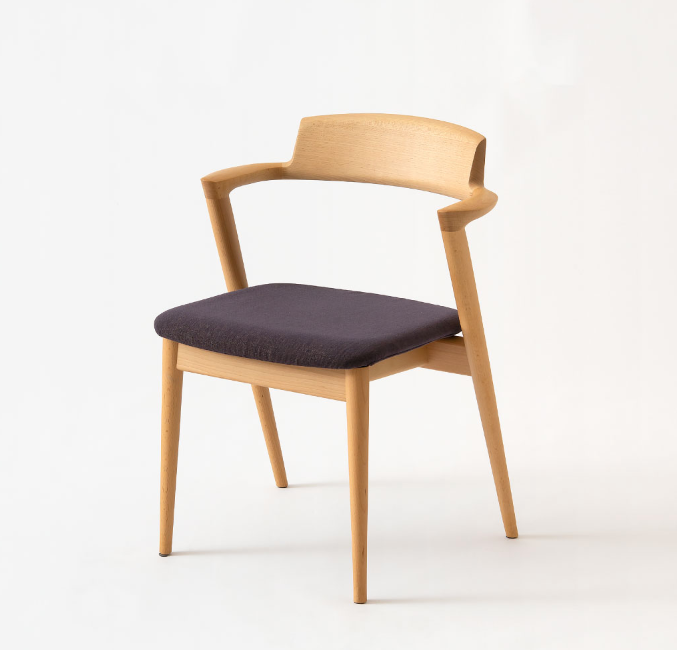 HIDA Sangyo - SEOTO Semi Armchair (upholstered seat)