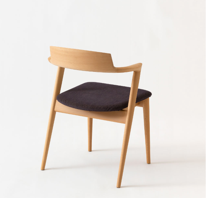 HIDA Sangyo - SEOTO Semi Armchair (upholstered seat)