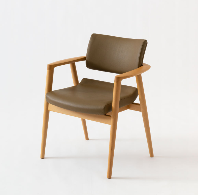 HIDA Sangyo - SEOTO-EX Chair with Arm (upholstered seat)