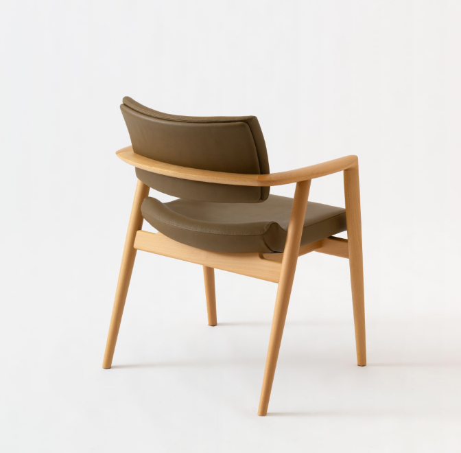 HIDA Sangyo - SEOTO-EX Chair with Arm (upholstered seat)