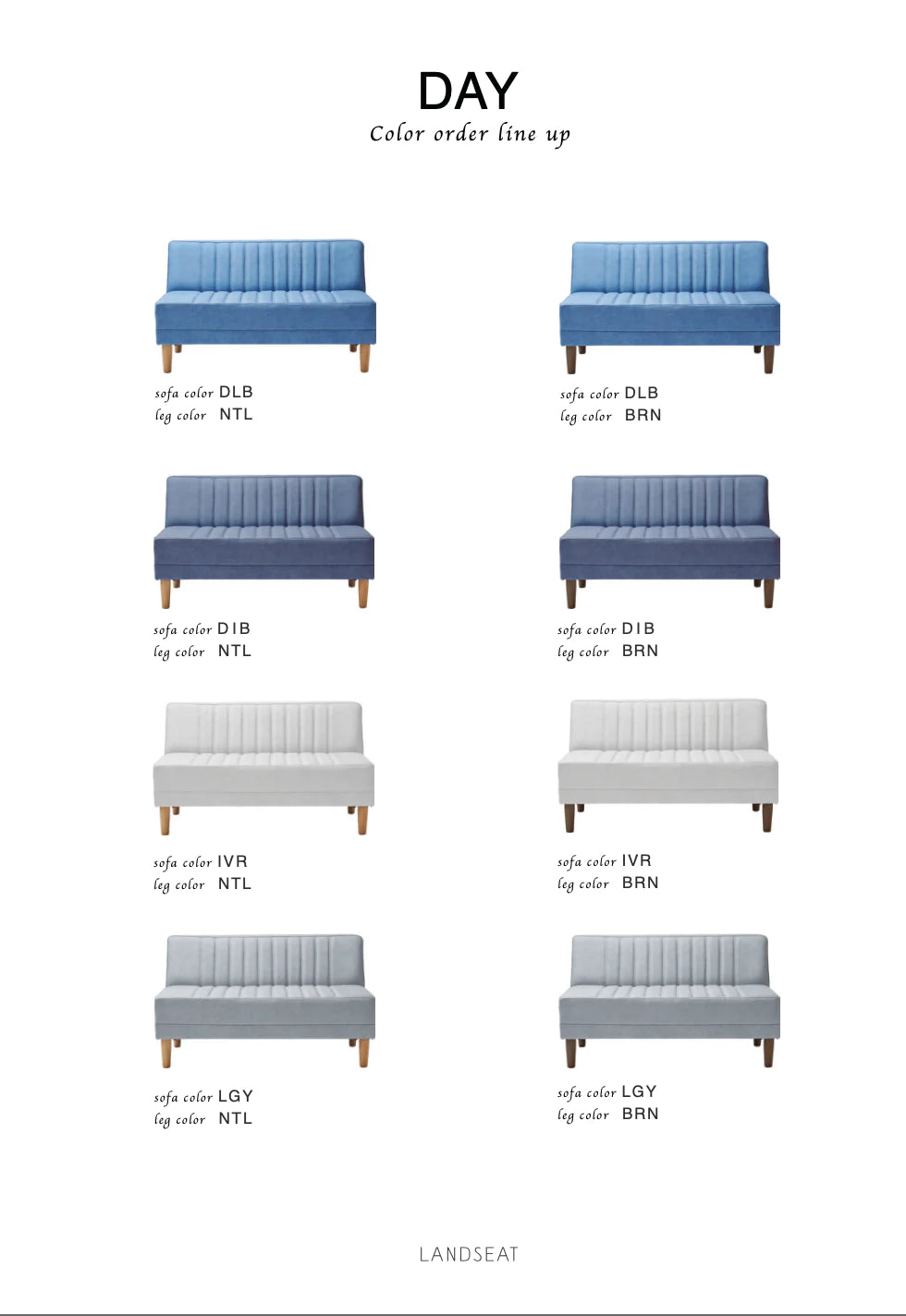 DAY (NOA) Sofa Couch L/R (Low Type)