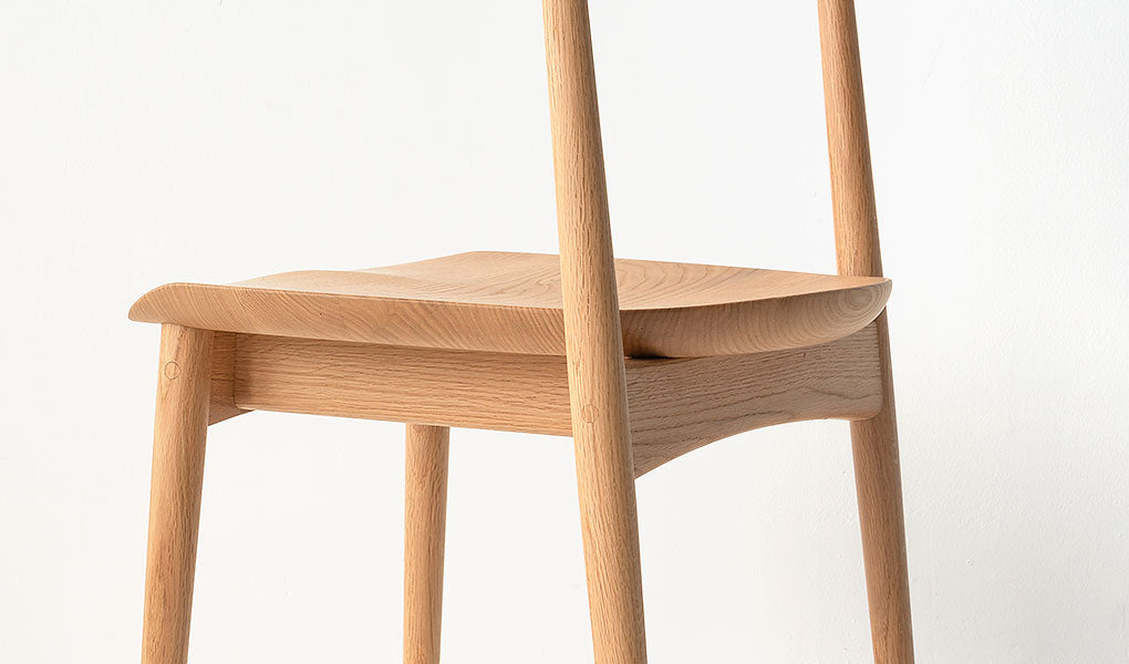 HIDA Sangyo - Kurinoki Semi Armchair (wooden seat)