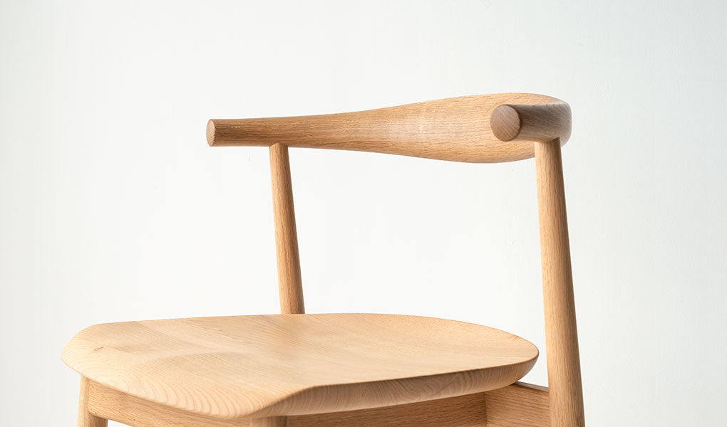 HIDA Sangyo - Kurinoki Semi Armchair (wooden seat)