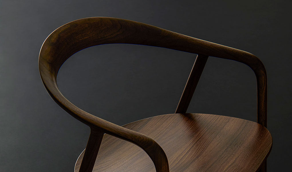 HIDA Sangyo - Kumahida Chair with Arm (upholstered seat)