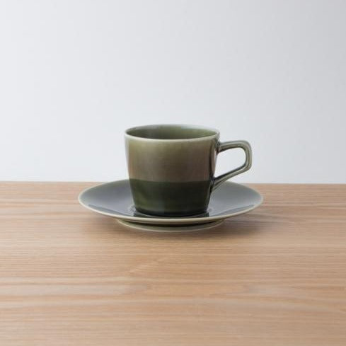 KIHARA - Cup and Saucer Green
