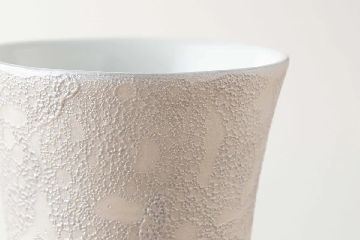 Sake Set Silver GEN 酒器セット 泡化粧（白）