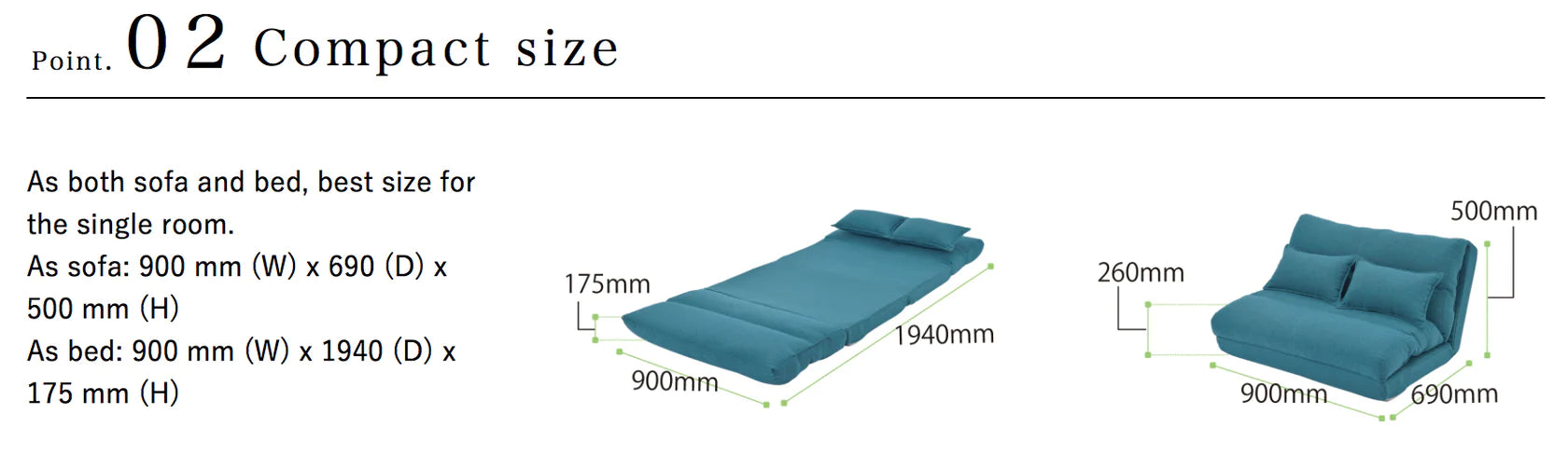 INOAC - Ride LT (Sofa Bed)