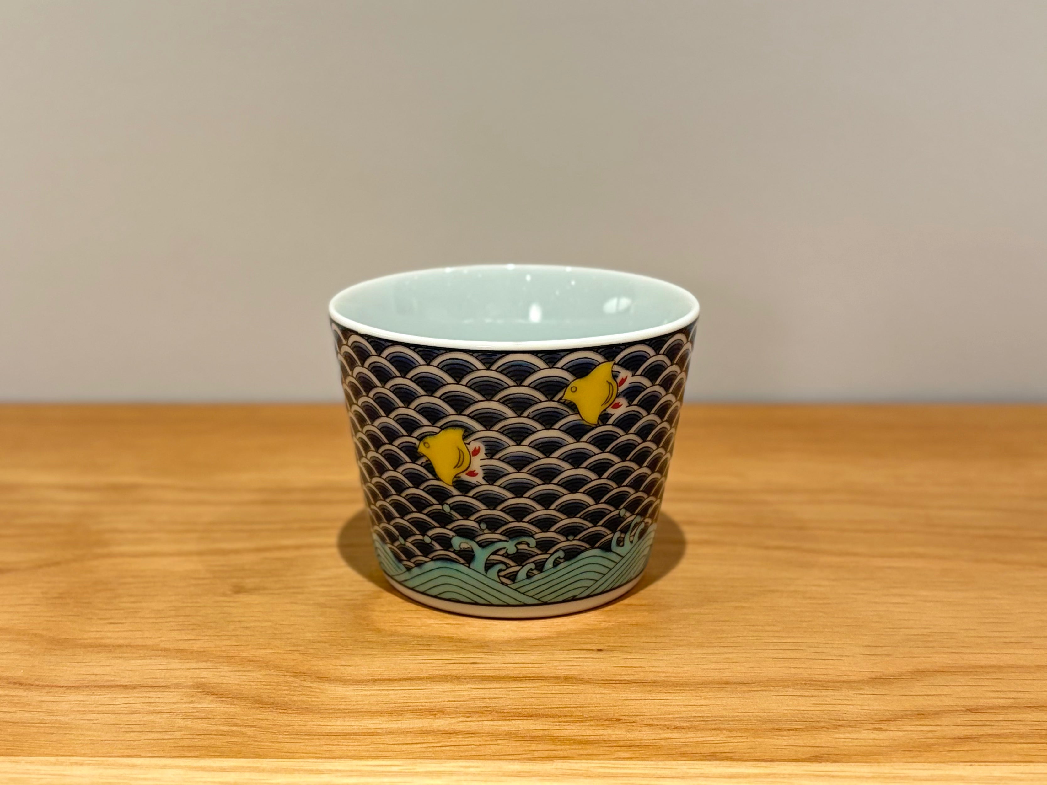 Kutani Ware- Cup Blue