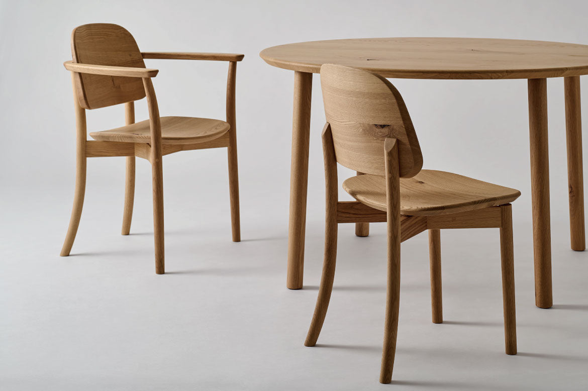 HIDA Sangyo - KEI Chair with Arm (upholstered seat)