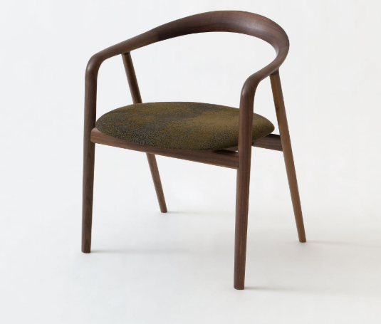HIDA Sangyo - Kumahida Chair with Arm (upholstered seat)