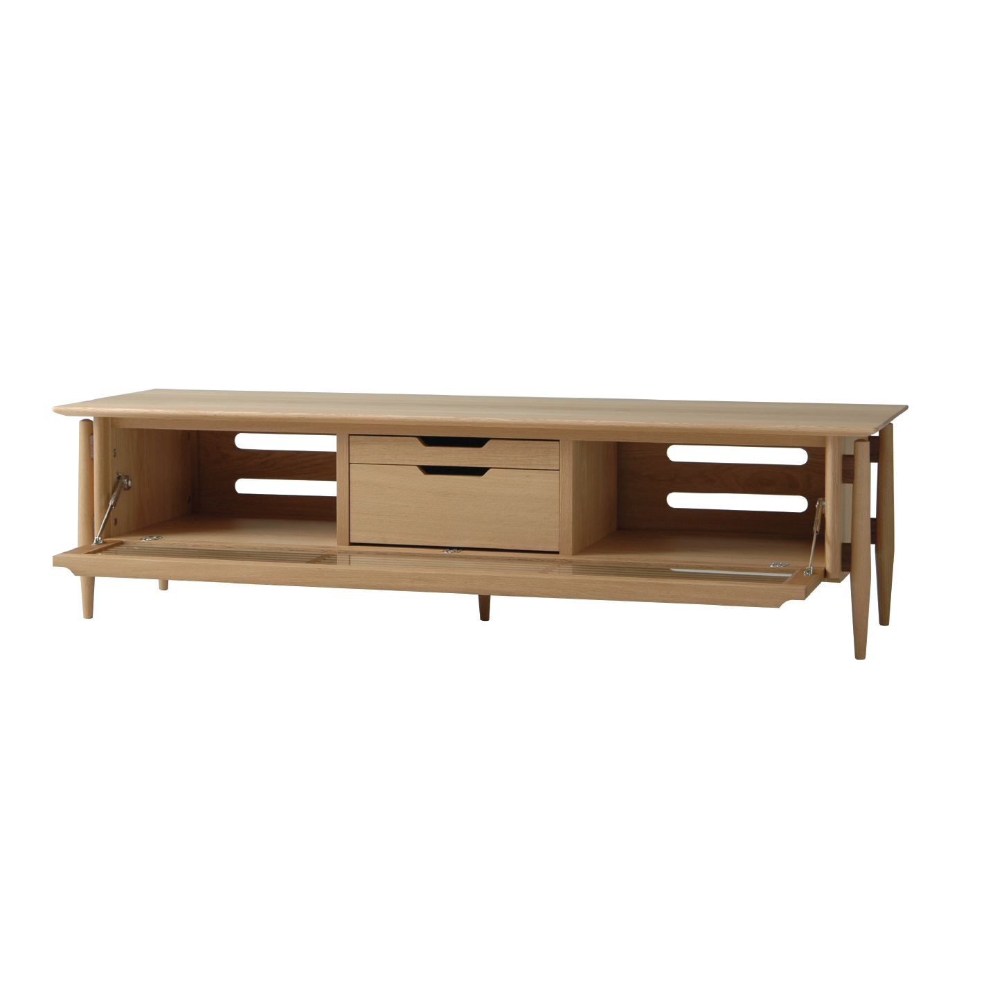 Nissin - White Wood TV Cabinet