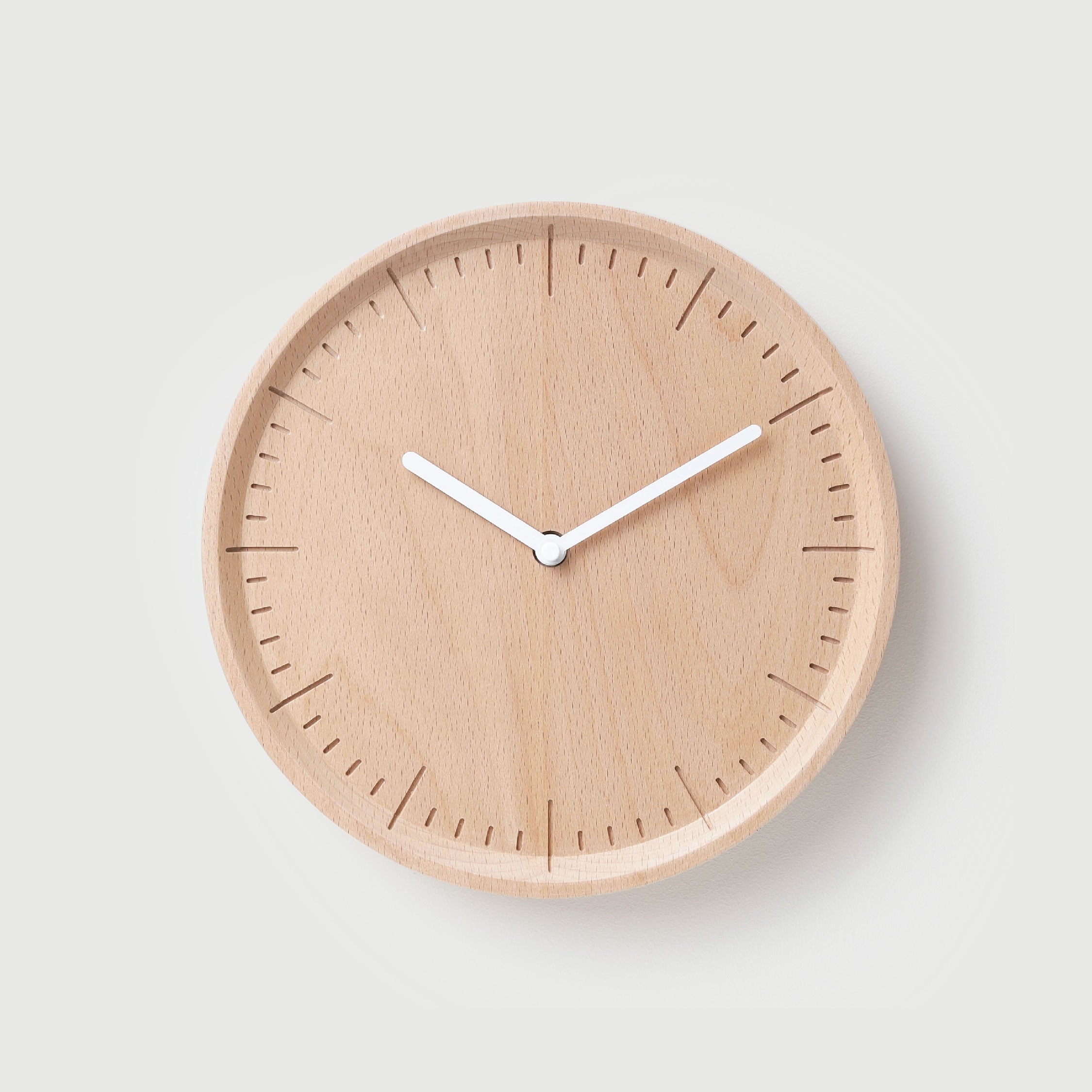PANA OBJECTS - METER Natural B. | White H. Wall Clock