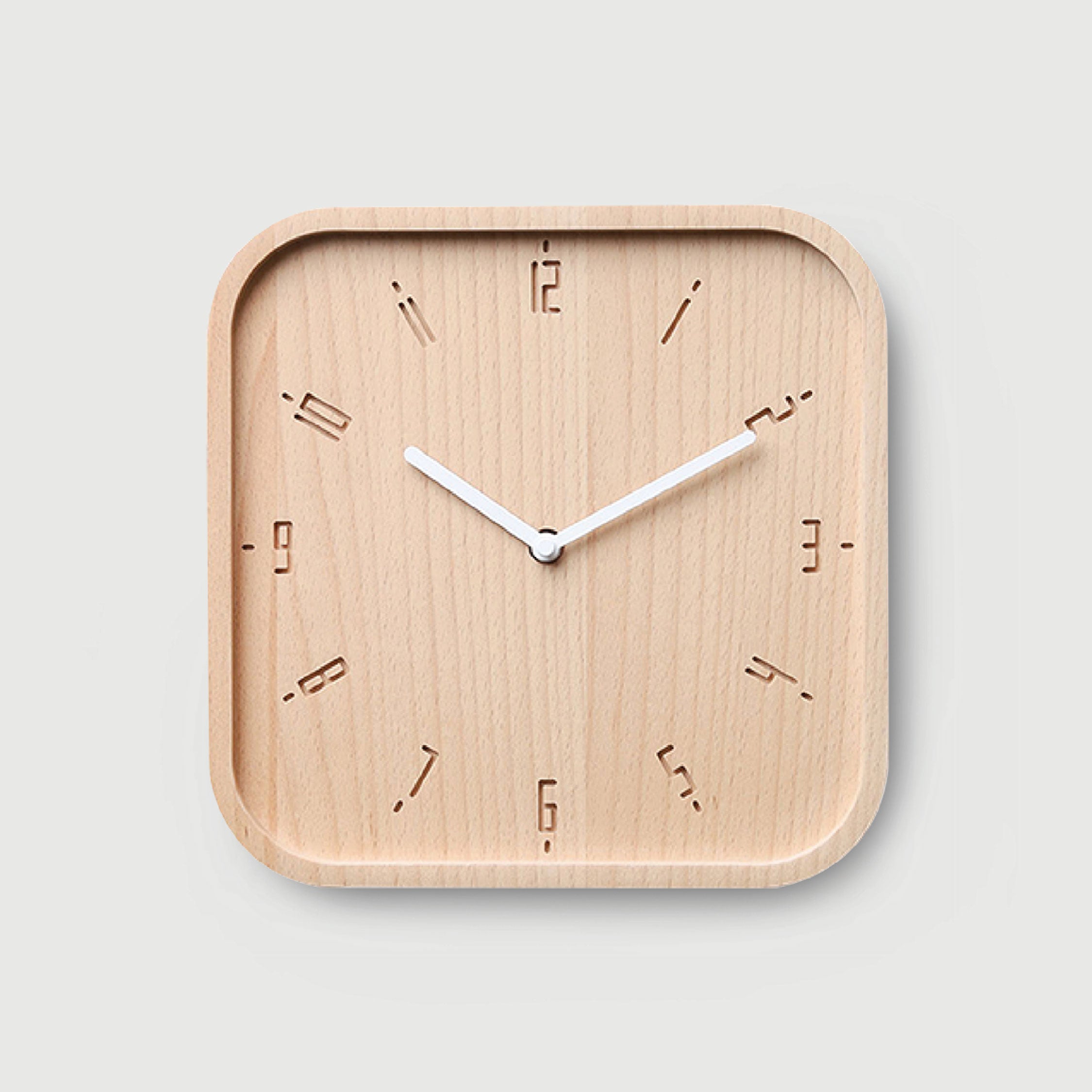 PANA OBJECTS - TIMY-S-Natural B. | White H. Wall Clock