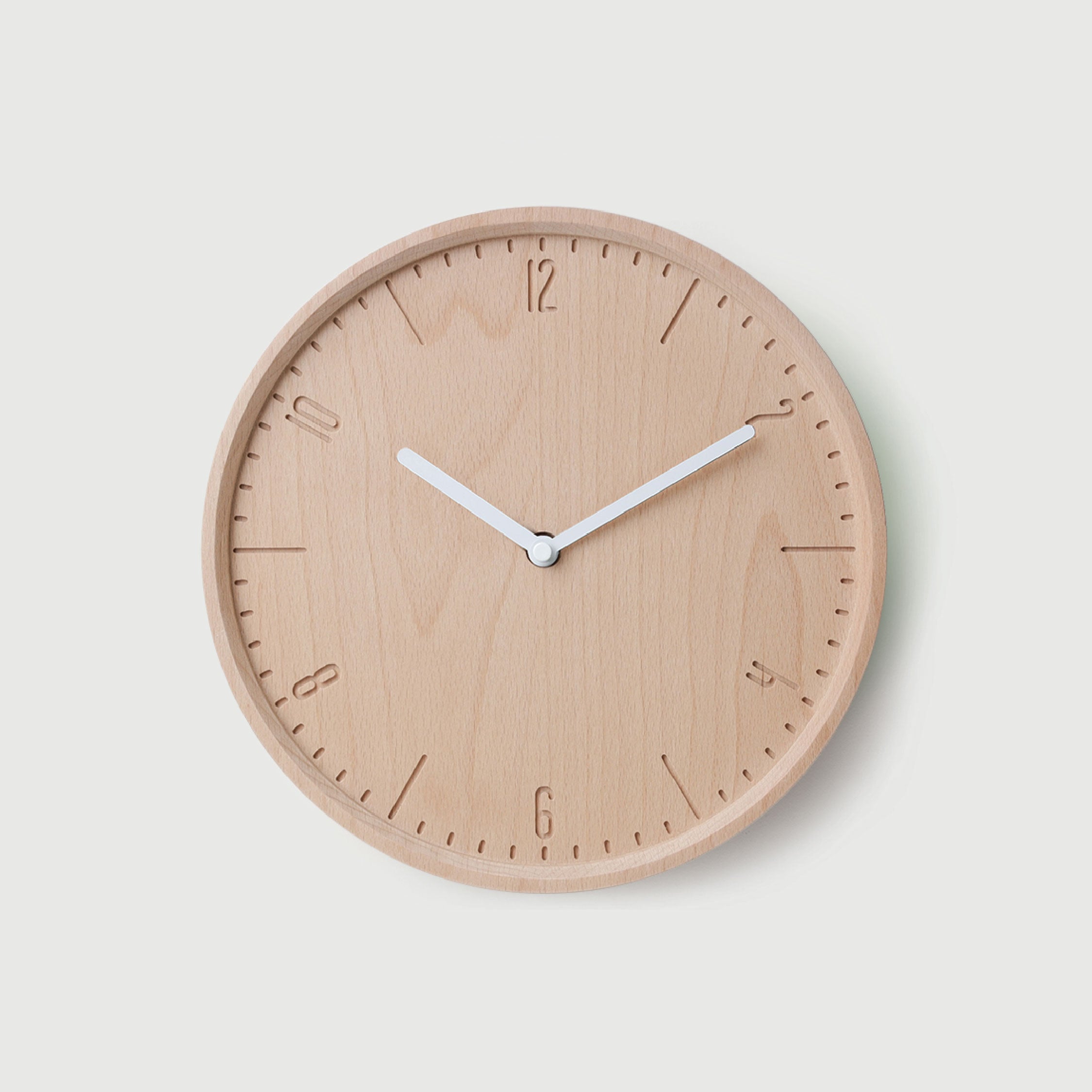 PANA OBJECTS - COBY-W-Natural B. | White H. Wall Clock