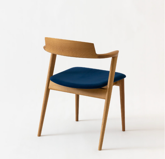 HIDA Sangyo - SEOTO Semi Arm Chair (upholstered seat) High Type