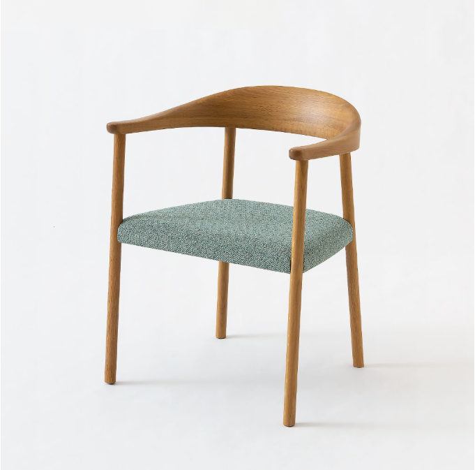 HIDA Sangyo - Standard Collection Chair with Arm (upholstered seat)