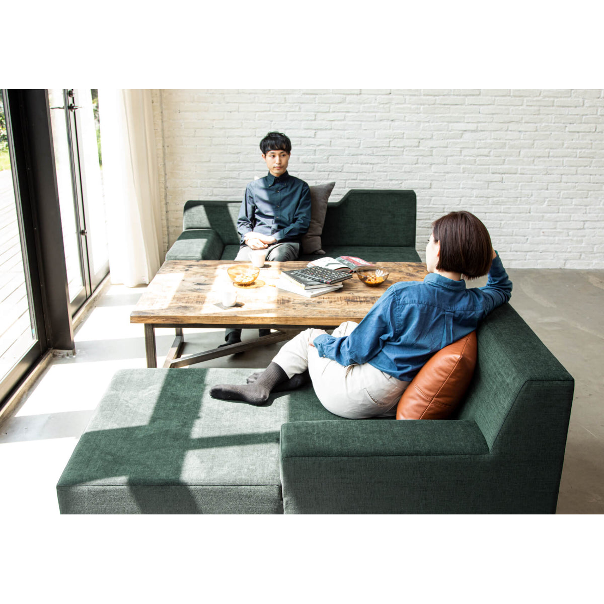 FLANNEL Sofa - SIESTA Sofa (1-Seater Long, 90cm)