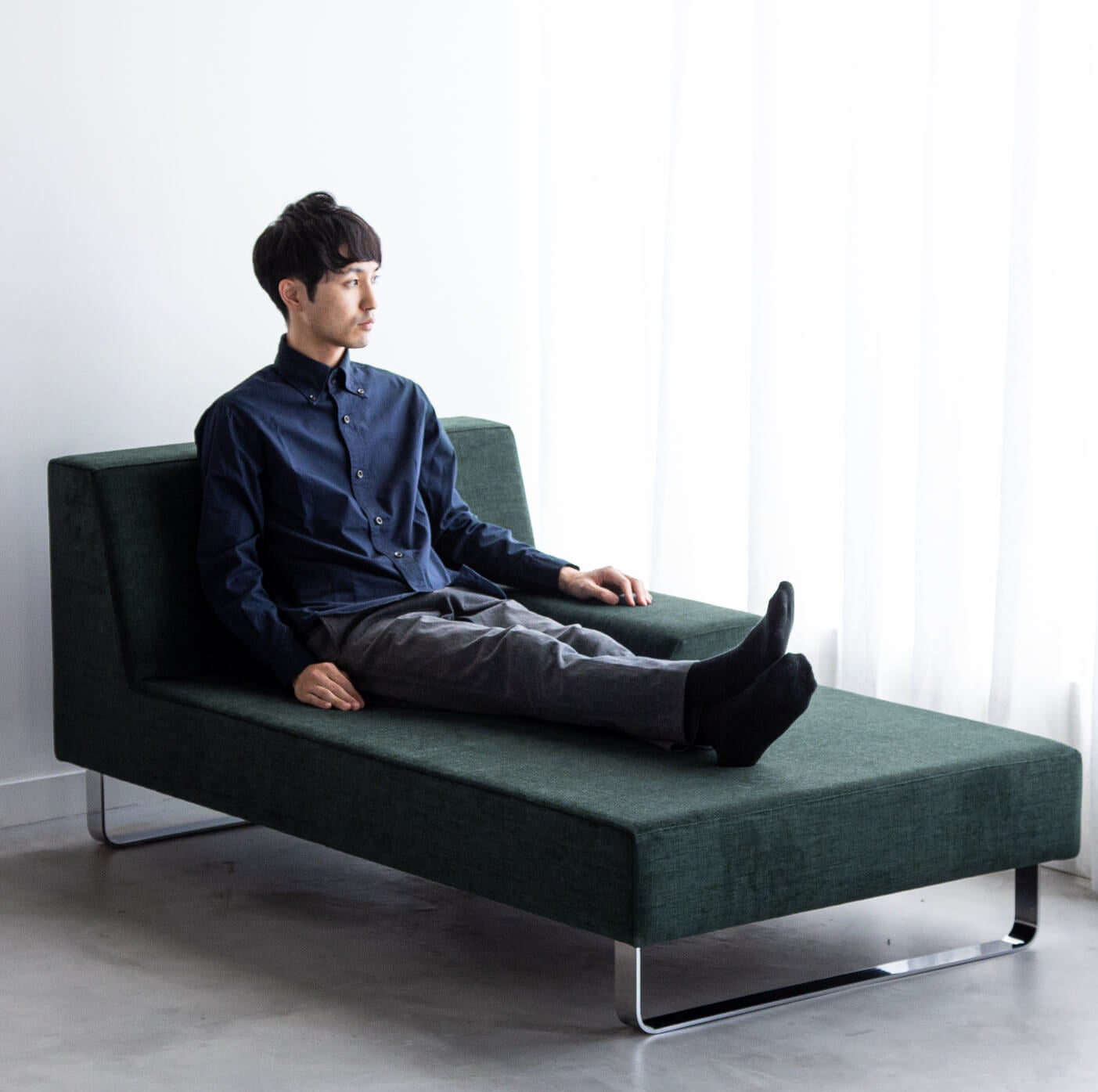 FLANNEL Sofa - SIESTA Sofa (1-Seater Long, 90cm)