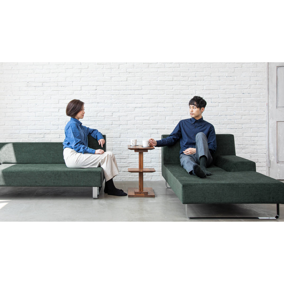 FLANNEL Sofa - SIESTA Sofa (1-Seater Long, 90cm)