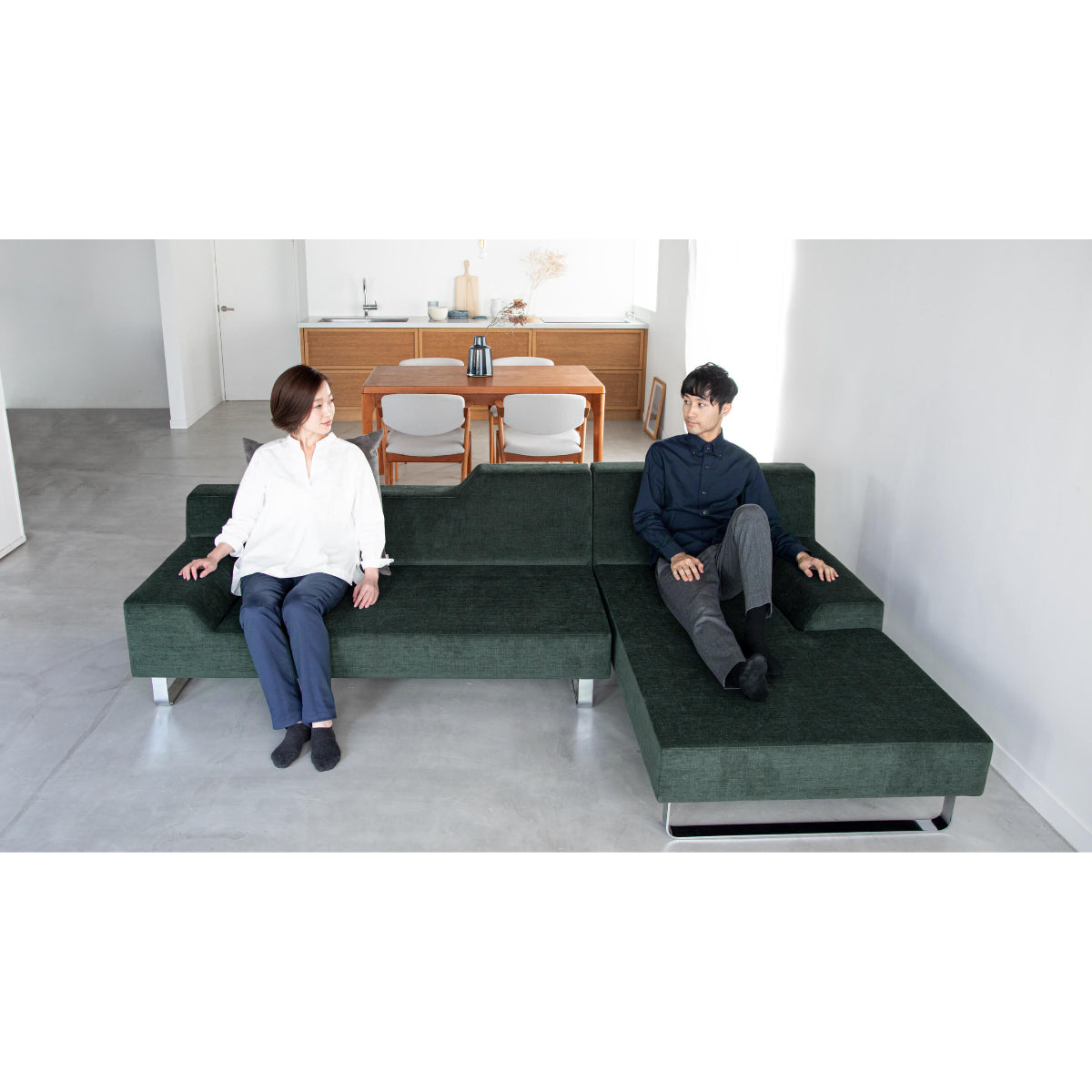 FLANNEL Sofa - SIESTA Sofa (1-Seater Long, 90cm)