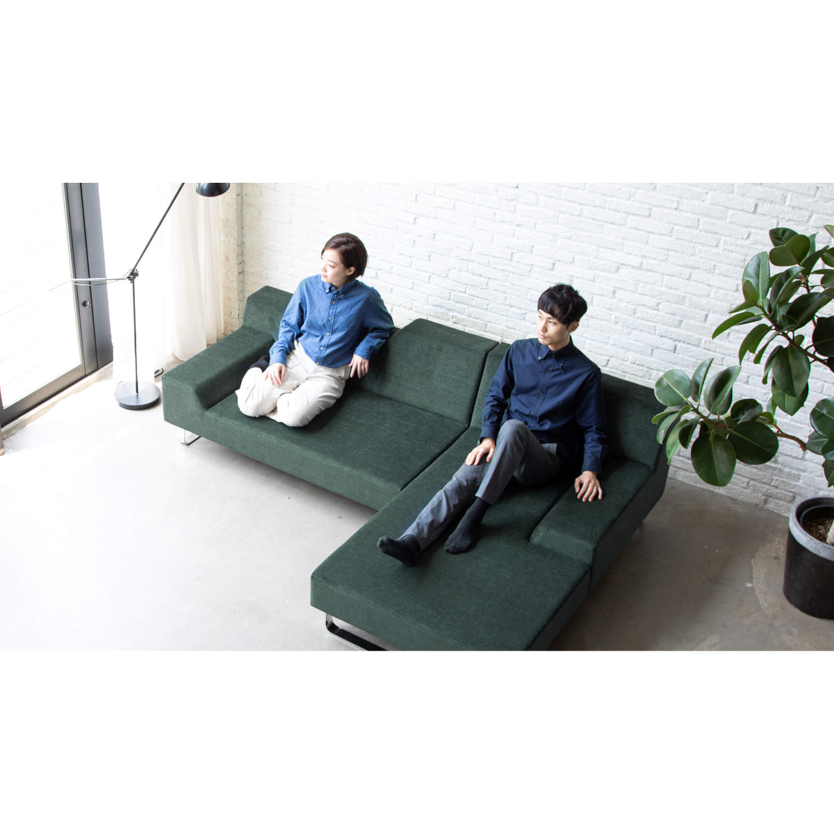 FLANNEL Sofa - SIESTA Sofa (1-Seater Long, 90cm)