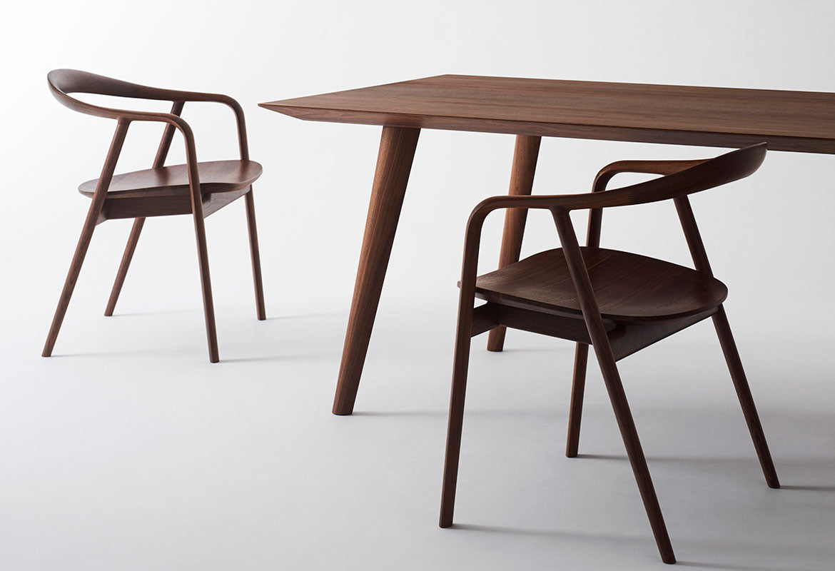 HIDA Sangyo - Kumahida Chair with Arm (upholstered seat)