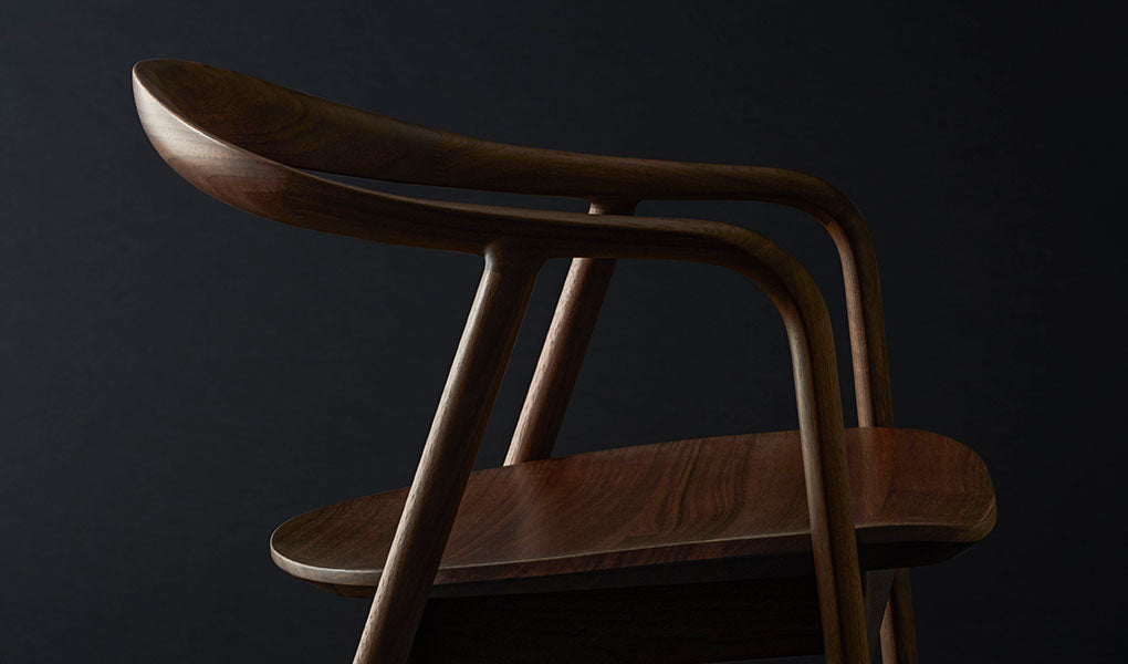 HIDA Sangyo - Kumahida Chair with Arm (upholstered seat)
