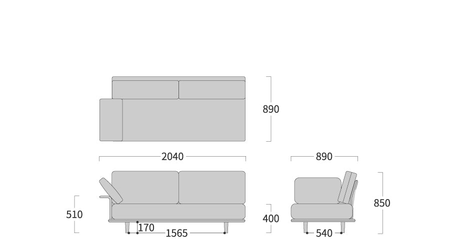 shirakawa - Tres Rapt Sofa